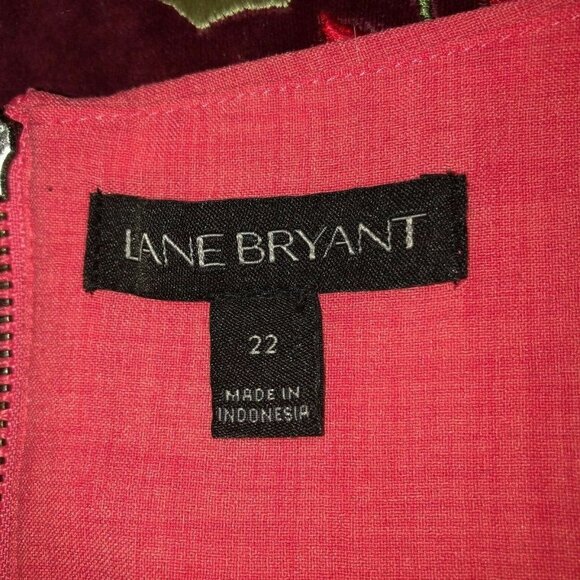 Lane Bryant Pink Sleeveless Layered Tank Blouse - Picture 7 of 9
